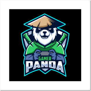 Gamer Panda Posters and Art